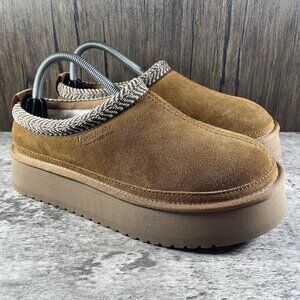UGG Koolaburra Women's Size 9 Suede Platform Clog - Chestnut (1159750)
